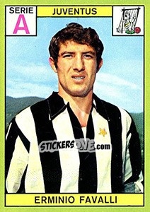 Sticker Erminio Favalli - Calciatori 1968-1969 n. 101 - Panini