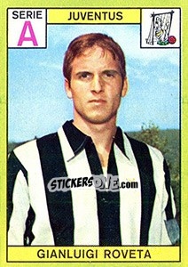 Sticker Gianluigi Roveta - Calciatori 1968-1969 n. 107 - Panini