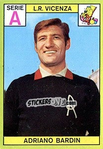 Sticker Adriano Bardin - Calciatori 1968-1969 - Panini