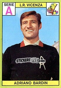 Sticker Adriano Bardin - Calciatori 1968-1969 n. 111 - Panini