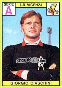 Sticker Giorgio Ciaschini - Calciatori 1968-1969 - Panini