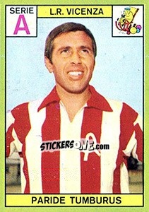 Sticker Paride Tumburus - Calciatori 1968-1969 n. 117 - Panini
