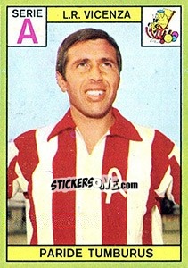 Cromo Paride Tumburus - Calciatori 1968-1969 - Panini