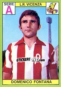 Cromo Domenico Fontana - Calciatori 1968-1969 - Panini