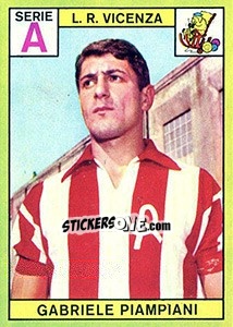 Sticker Gabriele Piampiani - Calciatori 1968-1969 - Panini
