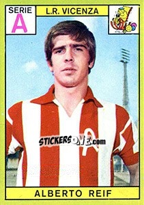 Sticker Alberto Reif - Calciatori 1968-1969 n. 125 - Panini