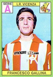 Sticker Francesco Gallina - Calciatori 1968-1969 - Panini