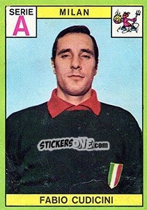 Figurina Fabio Cudicini - Calciatori 1968-1969 - Panini