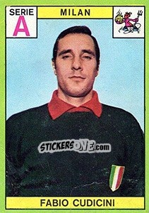 Sticker Fabio Cudicini - Calciatori 1968-1969 n. 129 - Panini