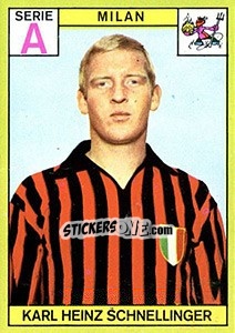 Sticker Karl Heinz Schnellinger - Calciatori 1968-1969 - Panini