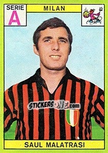 Sticker Saul Malatrasi - Calciatori 1968-1969 - Panini
