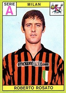 Cromo Roberto Rosato - Calciatori 1968-1969 - Panini