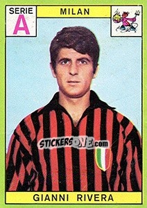 Sticker Gianni Rivera - Calciatori 1968-1969 n. 140 - Panini
