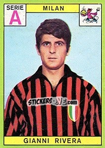 Sticker Gianni Rivera - Calciatori 1968-1969 - Panini