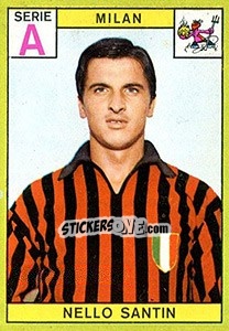 Cromo Nello Santin - Calciatori 1968-1969 - Panini