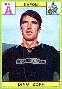 Sticker Dino Zoff - Calciatori 1968-1969 n. 147 - Panini