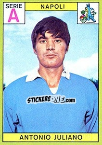 Sticker Antonio Juliano - Calciatori 1968-1969 n. 154 - Panini