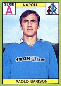 Sticker Paolo Barison - Calciatori 1968-1969 - Panini