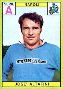 Sticker Jose Altafini - Calciatori 1968-1969 n. 158 - Panini