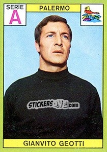 Sticker Gianvito Geotti - Calciatori 1968-1969 - Panini