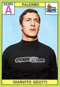 Cromo Gianvito Geotti - Calciatori 1968-1969 n. 166 - Panini