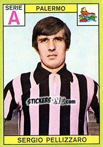 Sticker Sergio Pellizzaro - Calciatori 1968-1969 n. 173 - Panini