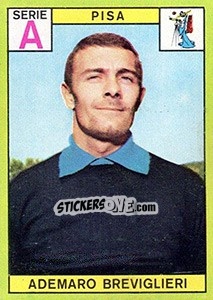 Sticker Ademaro Breviglieri - Calciatori 1968-1969 n. 184 - Panini