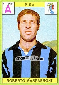 Sticker Roberto Gasparroni - Calciatori 1968-1969 n. 186 - Panini