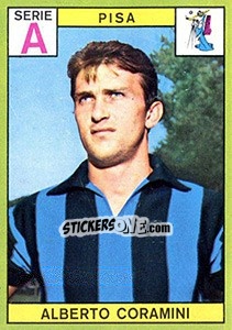 Sticker Alberto Coramini - Calciatori 1968-1969 n. 188 - Panini
