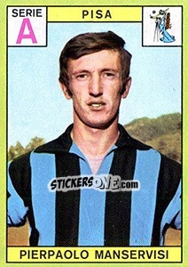 Sticker Pierpaolo Manservisi - Calciatori 1968-1969 - Panini
