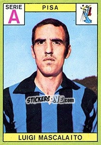 Sticker Luigi Mascalaito - Calciatori 1968-1969 n. 193 - Panini