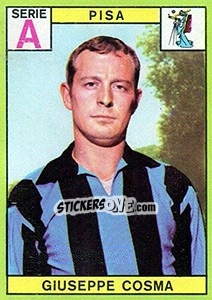 Sticker Giuseppe Cosma - Calciatori 1968-1969 n. 195 - Panini