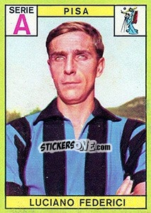 Sticker Luciano Federici - Calciatori 1968-1969 - Panini