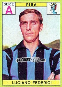 Sticker Luciano Federici - Calciatori 1968-1969 n. 197 - Panini