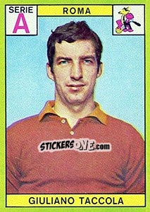 Cromo Giuliano Taccola - Calciatori 1968-1969 - Panini