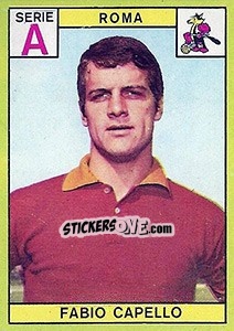 Sticker Fabio Capello - Calciatori 1968-1969 n. 214 - Panini