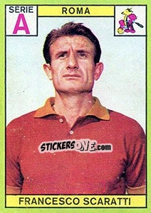 Sticker Francesco Scaratti - Calciatori 1968-1969 n. 215 - Panini