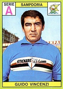 Figurina Guido Vincenzi - Calciatori 1968-1969 - Panini