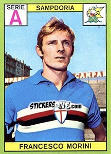 Cromo Francesco Morini - Calciatori 1968-1969 - Panini