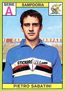 Figurina Pietro Sabatini - Calciatori 1968-1969 - Panini