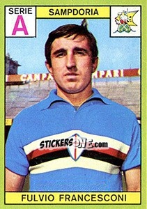 Figurina Fulvio Francesconi - Calciatori 1968-1969 - Panini