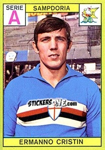 Sticker Ermanno Cristini - Calciatori 1968-1969 n. 229 - Panini