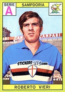 Cromo Roberto Vieri - Calciatori 1968-1969 - Panini