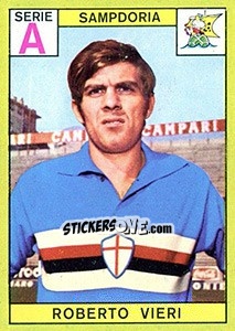 Sticker Roberto Vieri - Calciatori 1968-1969 n. 230 - Panini