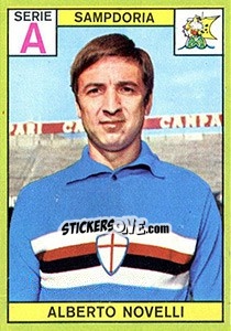 Cromo Alberto Novelli - Calciatori 1968-1969 - Panini