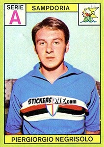 Sticker Piergiorgio Negrisolo - Calciatori 1968-1969 - Panini