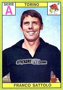 Figurina Franco Sattolo - Calciatori 1968-1969 - Panini