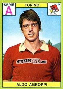 Sticker Aldo Agroppi - Calciatori 1968-1969 n. 243 - Panini