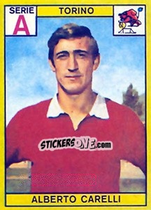 Sticker Alberto Carelli - Calciatori 1968-1969 n. 245 - Panini