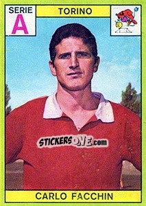 Cromo Carlo Facchin - Calciatori 1968-1969 - Panini